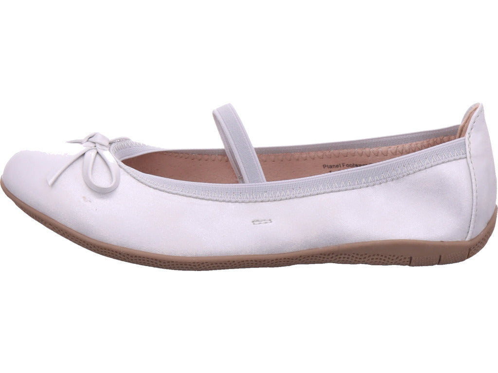 Planet Footwear Girls' Ballet Flats in White