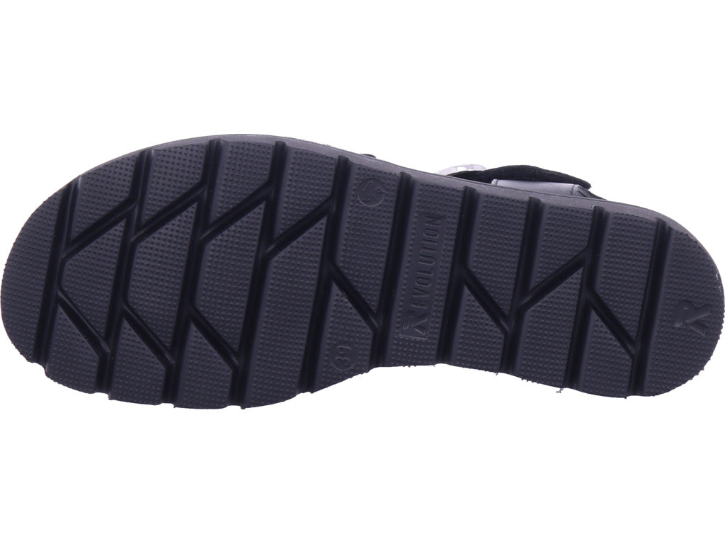Rieker Damen Sandalette Fsk Damen Sandalen in schwarz