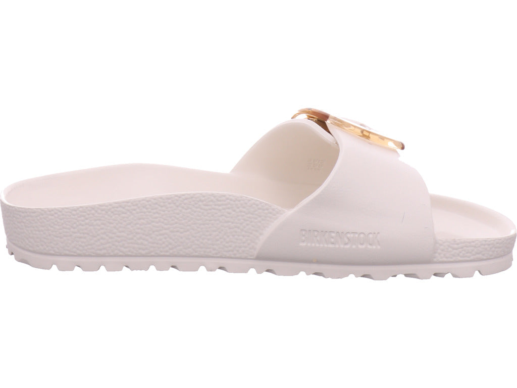 Birkenstock Women's Bathing Slipper Madrid Big Buckle Eva in White