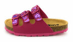 BOLD Mädchen Pantolette Pink Herz in rot