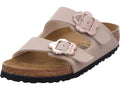 Birkenstock Damen Pantolette Arizona Flower Buckle Kids in beige