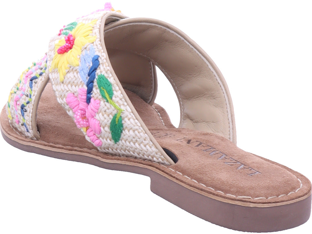 Lazamani Damen Pantolette  in beige