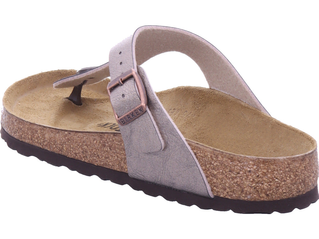 Birkenstock Women's Mule Gizeh Birko-Flor in beige