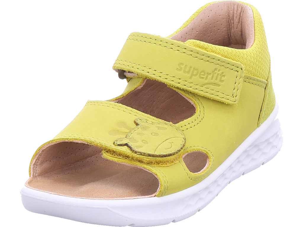 Superfit Jungen Sandalette Sandale Leder \ Lagoon in gelb