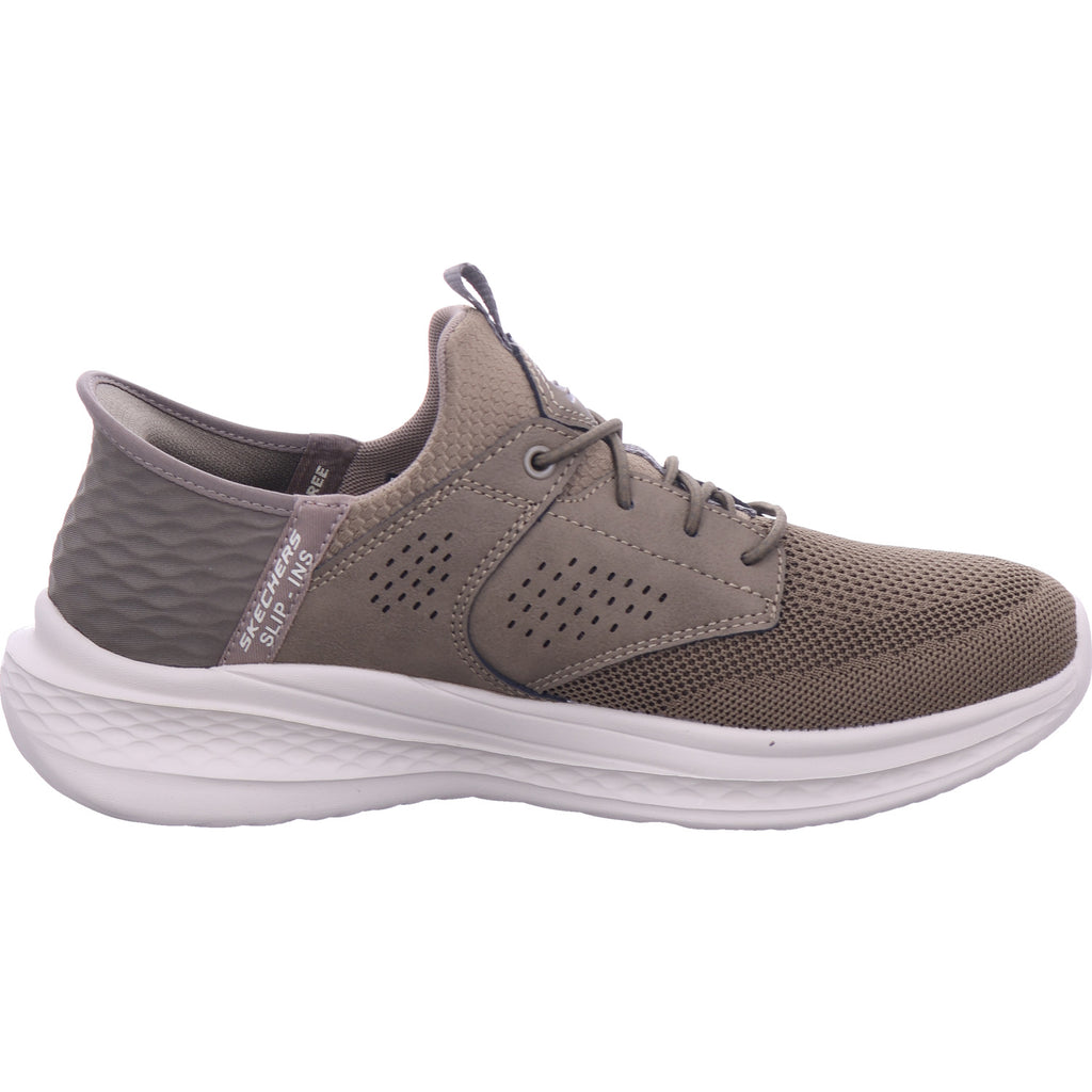 Pánské pantofle SKECHERS v hnědé barvě