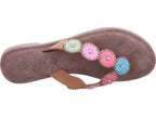 Queens Damen Pantolette  in braun