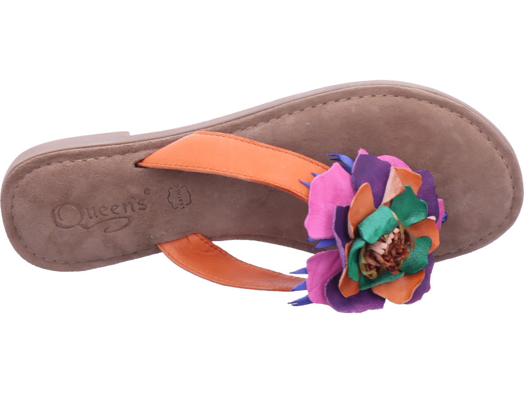 Queens Damen Pantolette  in orange