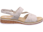 Rieker Damen Sandalette Fsk Damen Sandalen in beige