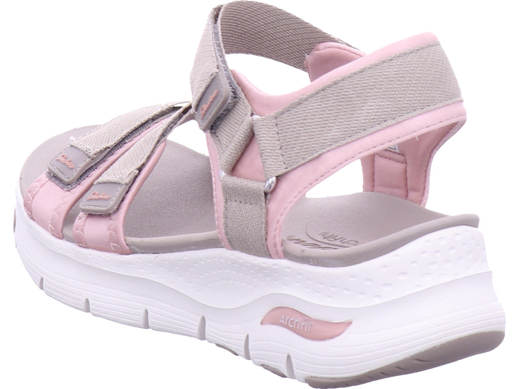 SKECHERS Damen Sandalette Arch Fit in grau