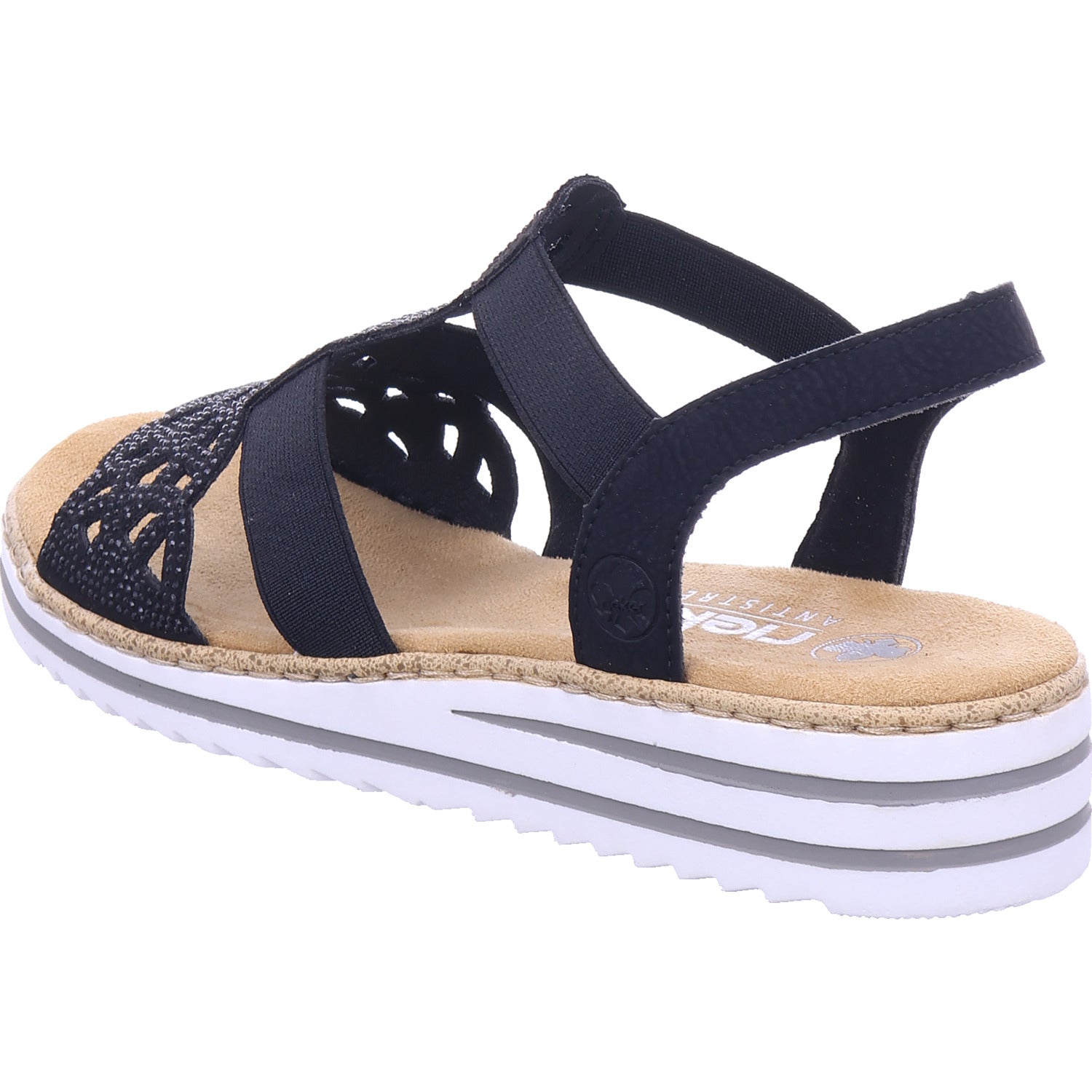 Rieker Women's Sandal in black