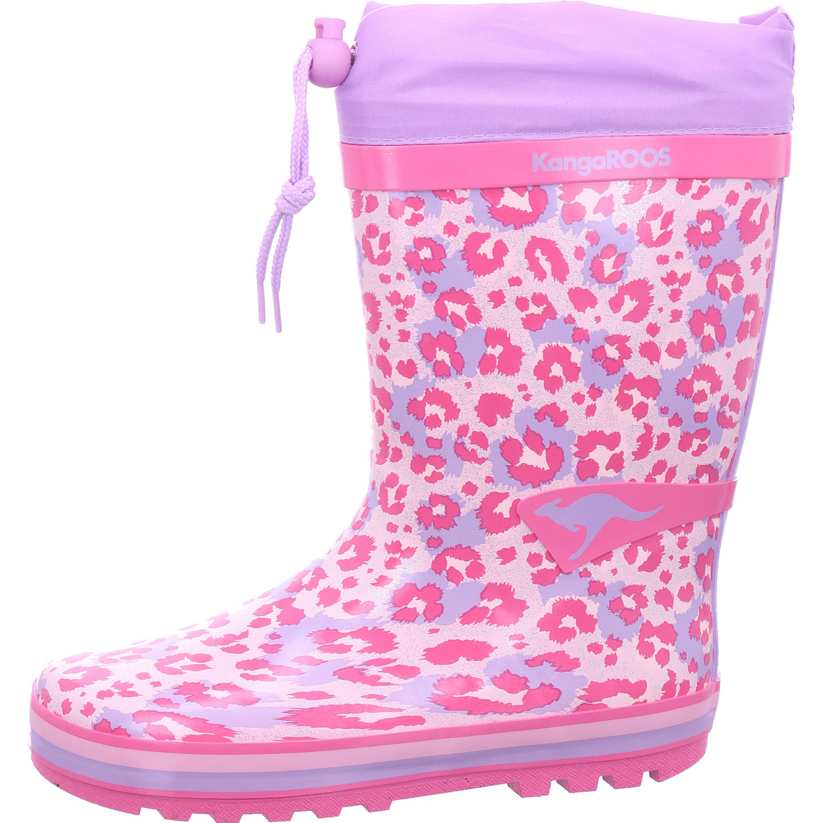 KangaRoos Mädchen Gummistiefel K-Rain Lavender/Leo in pink
