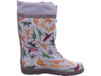 Beck Boys' Wellington Boots Dinoland Grey in grey