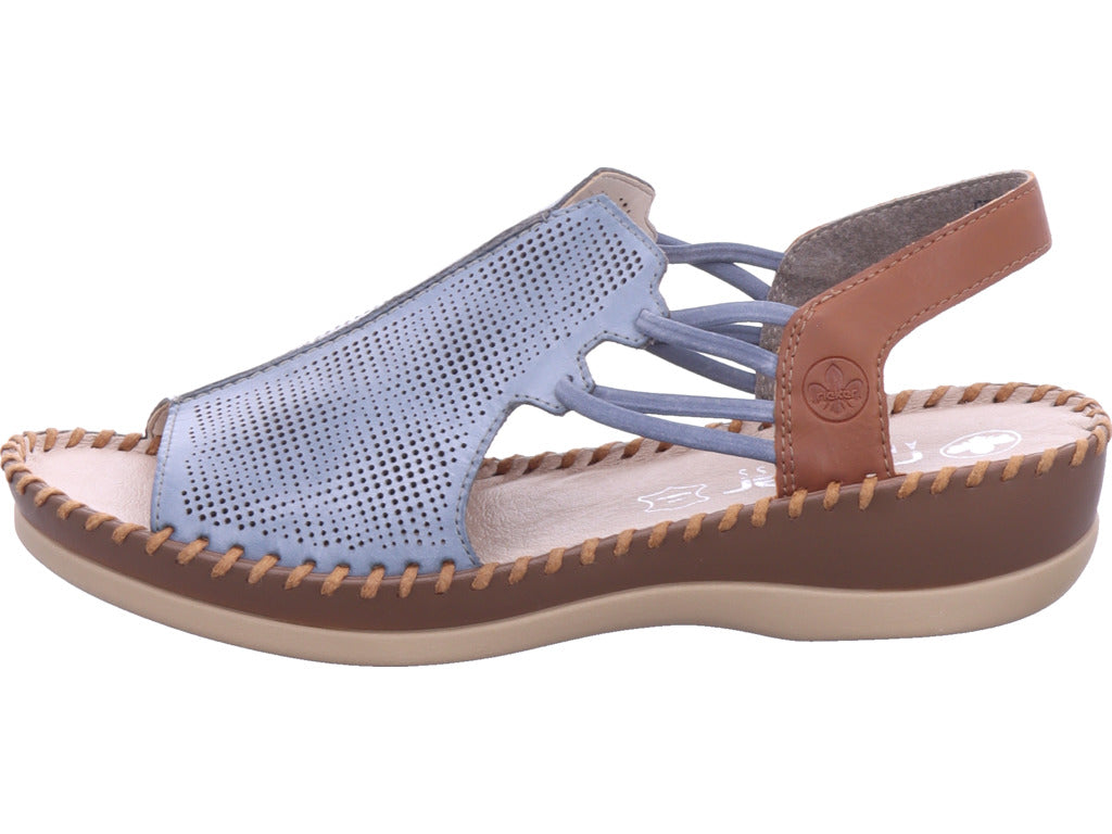 Rieker Damen  Fsk Damen Sandalen in blau