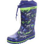 KangaRoos Jungen Gummistiefel K-Rain Navy/Dino in blau