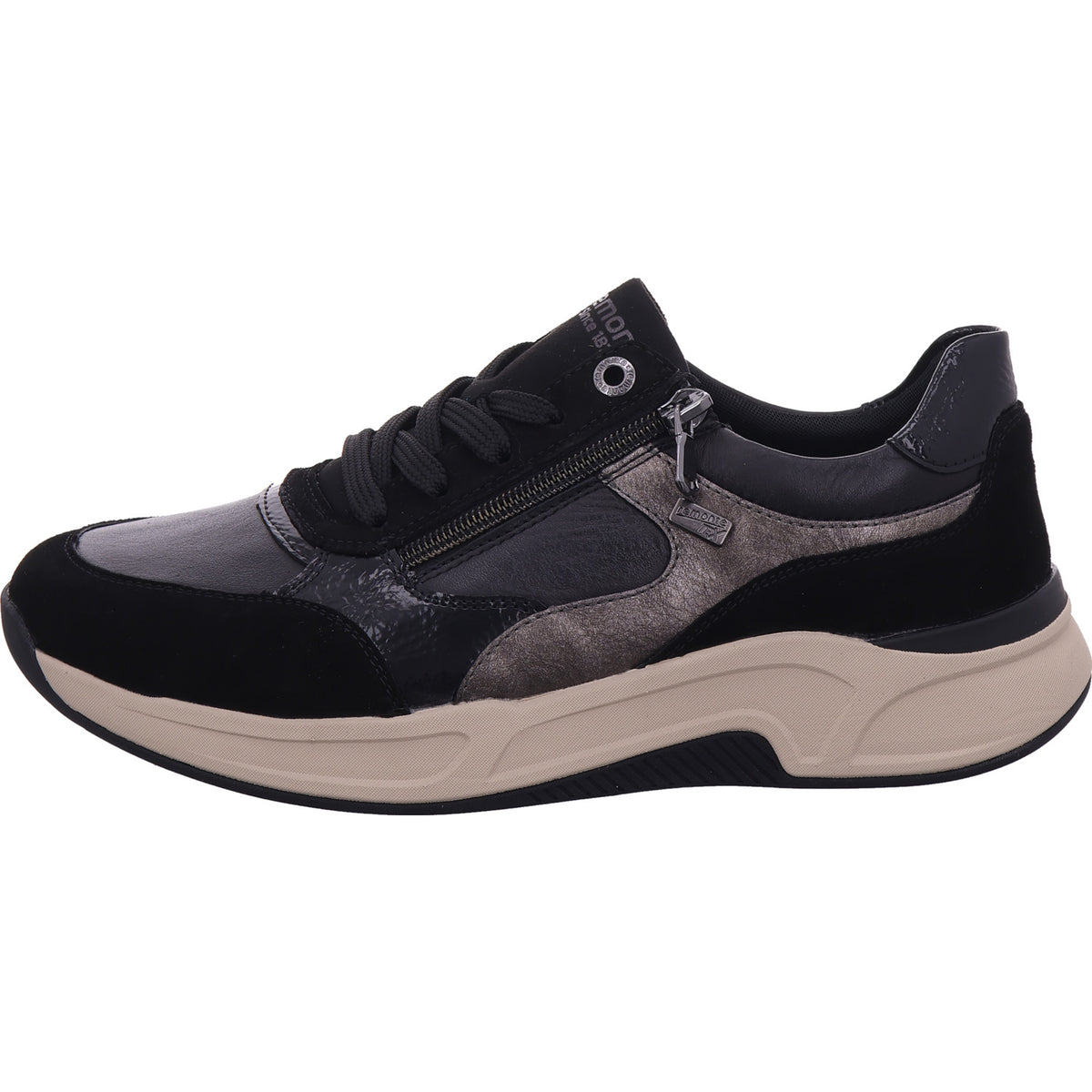 Remonte Damen Sneaker Remonte Hw Halbschuh in schwarz
