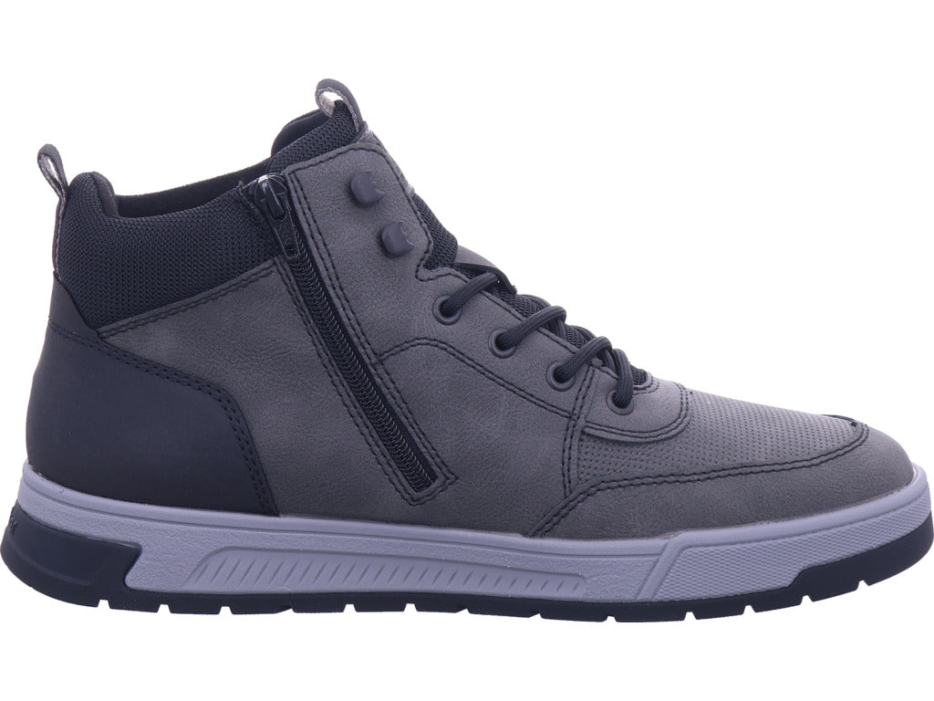 Rieker men's lace-up boots Hwk men's boots in grey