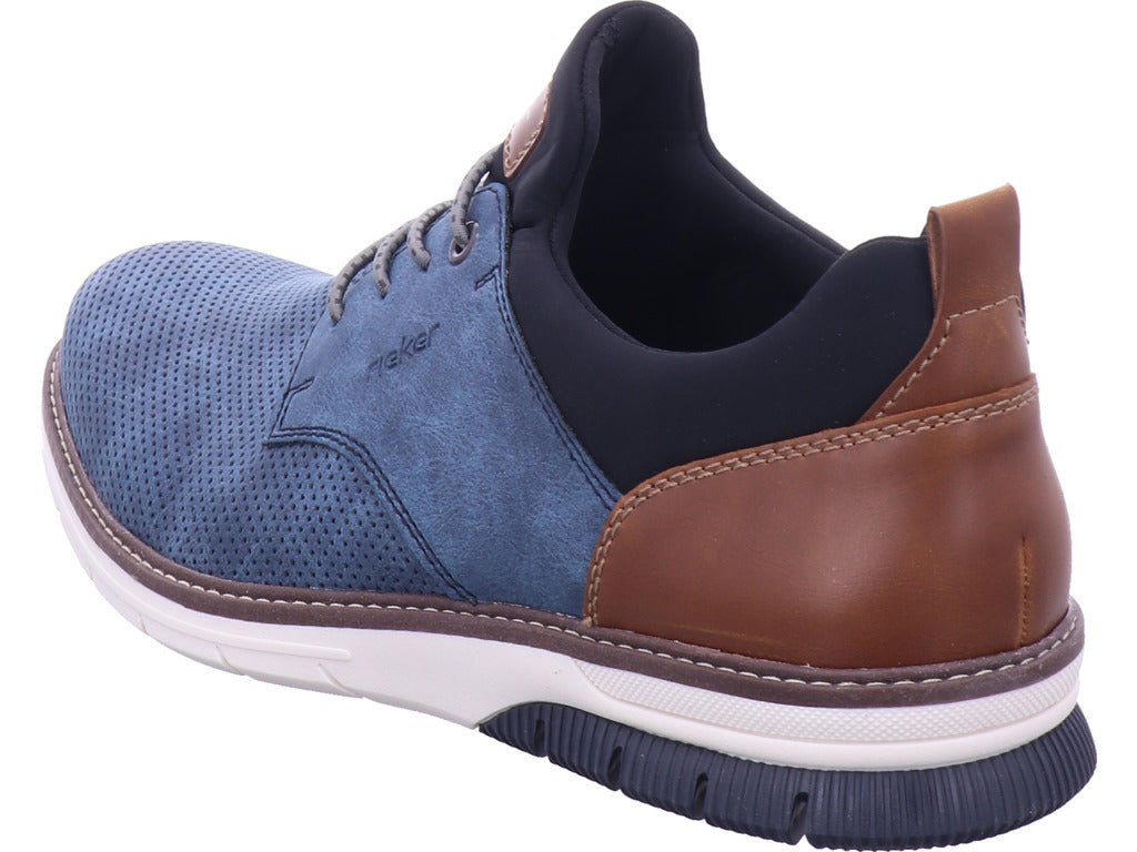 Rieker Herren Slipper Fsk Herren Halbschuhe in blau