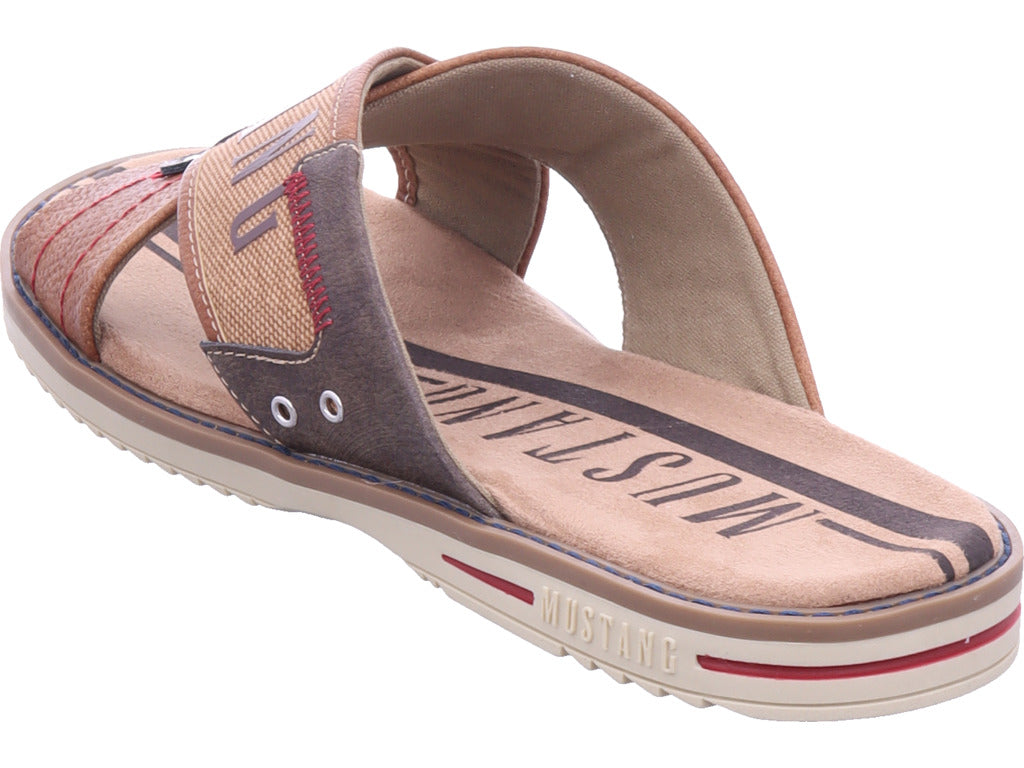 Mustang Herren Pantolette  in braun