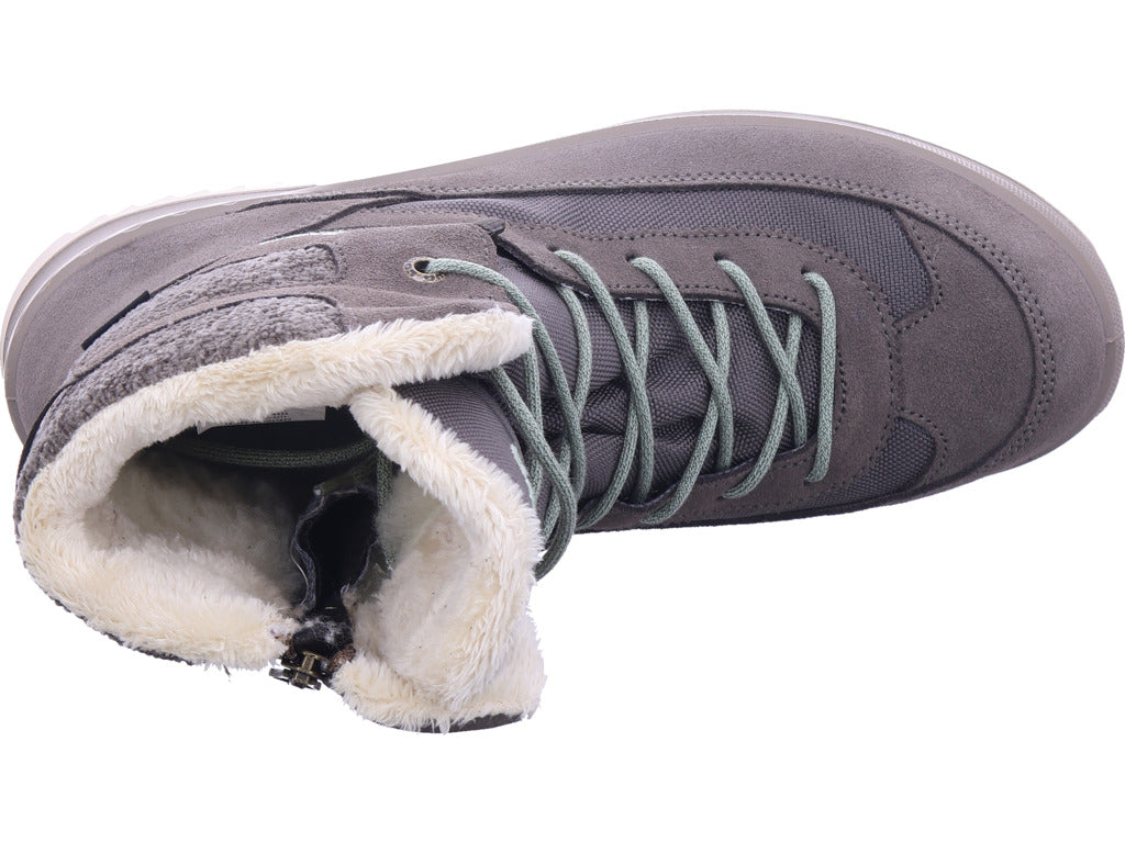 lowa Damen Moonboots Ella Gtx Hi Jr in grau