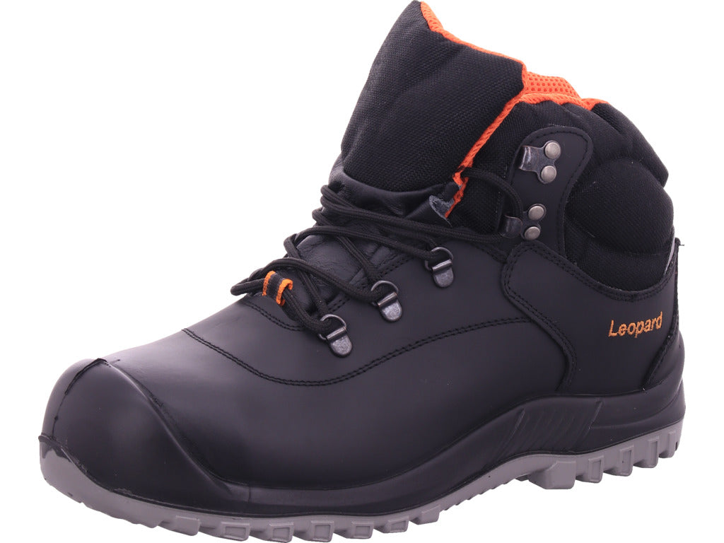 Leopard Herren Arbeitsschuh Knöchelstiefel S3 in schwarz