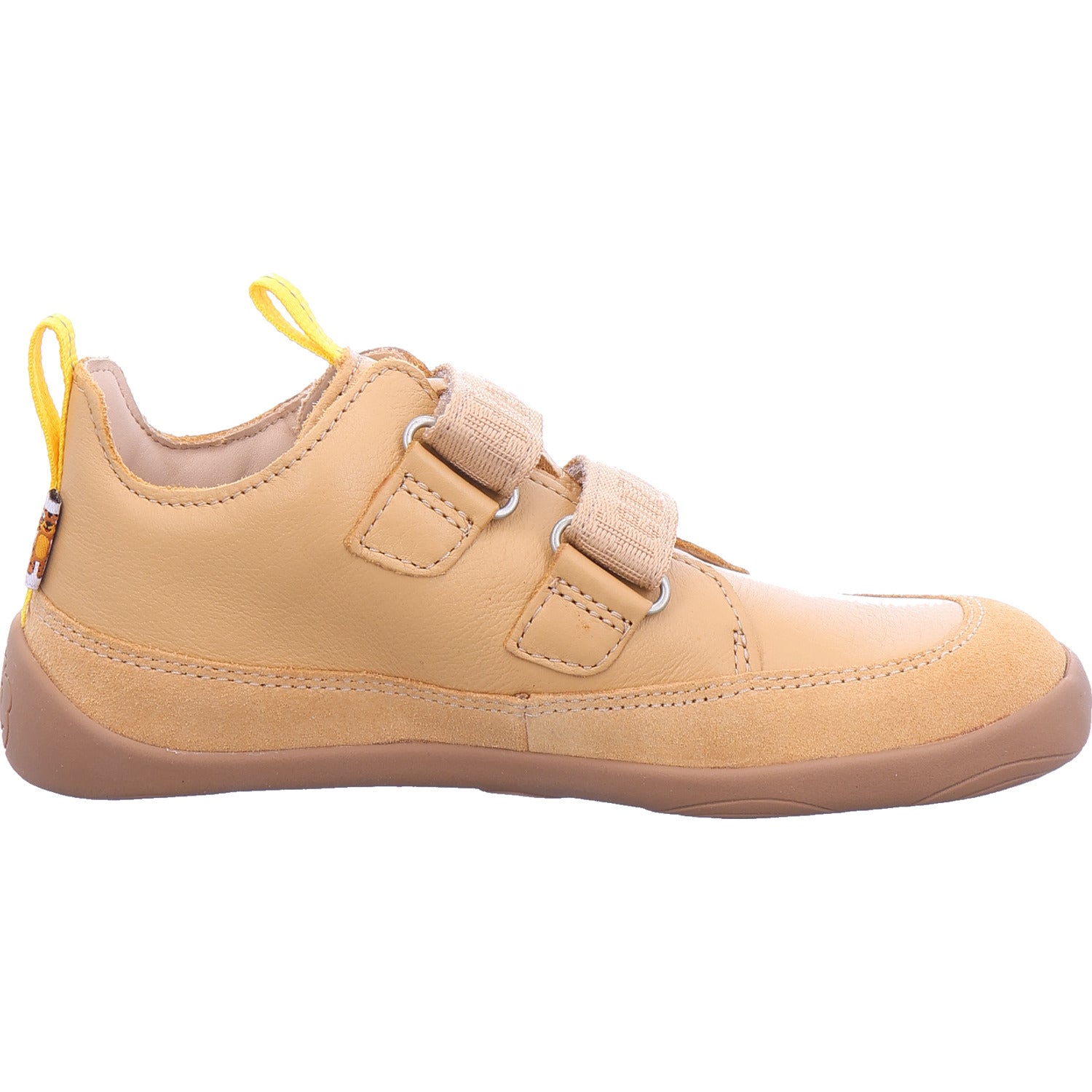 Affenzahn Chlapecká polobotka barefoot kůže Buddy Tiger v béžové