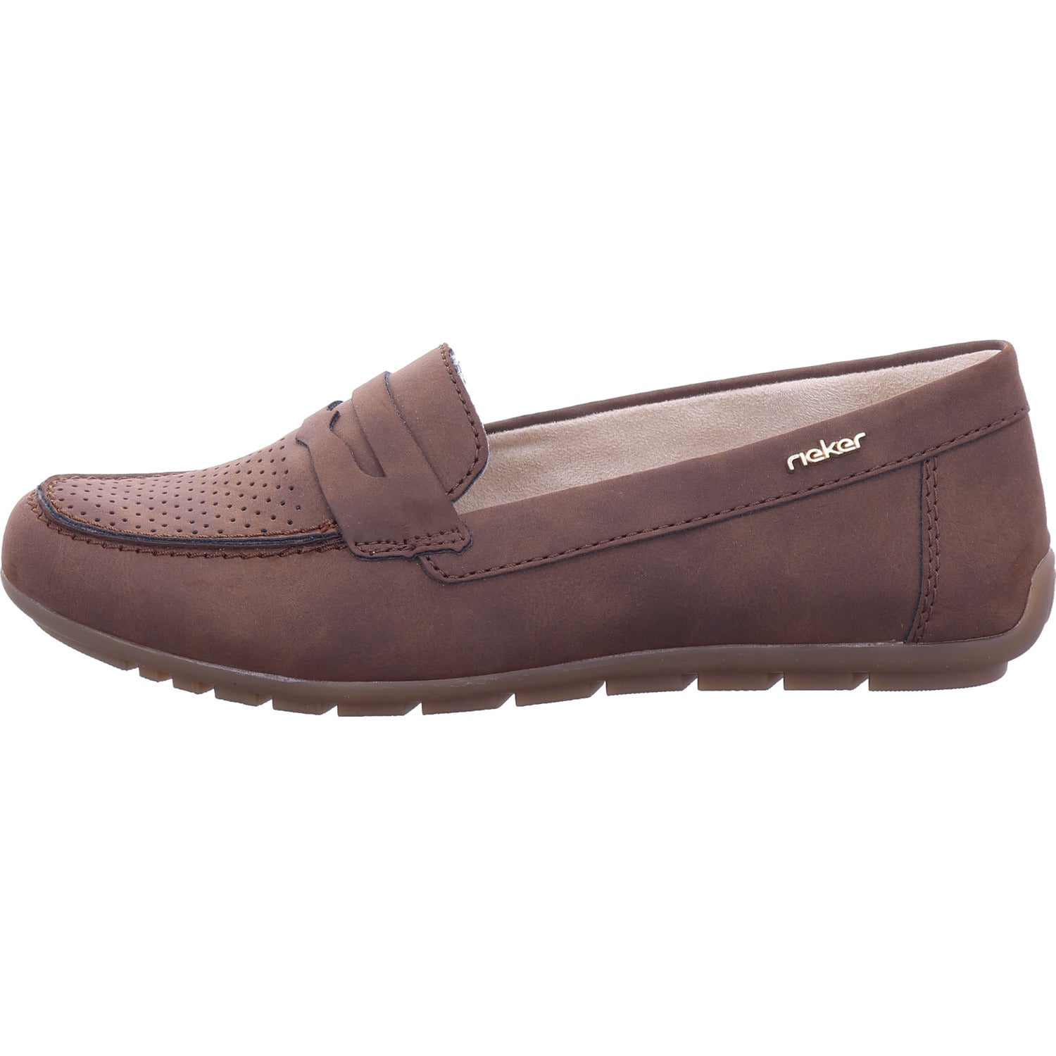 Rieker Damen Slipper  in braun