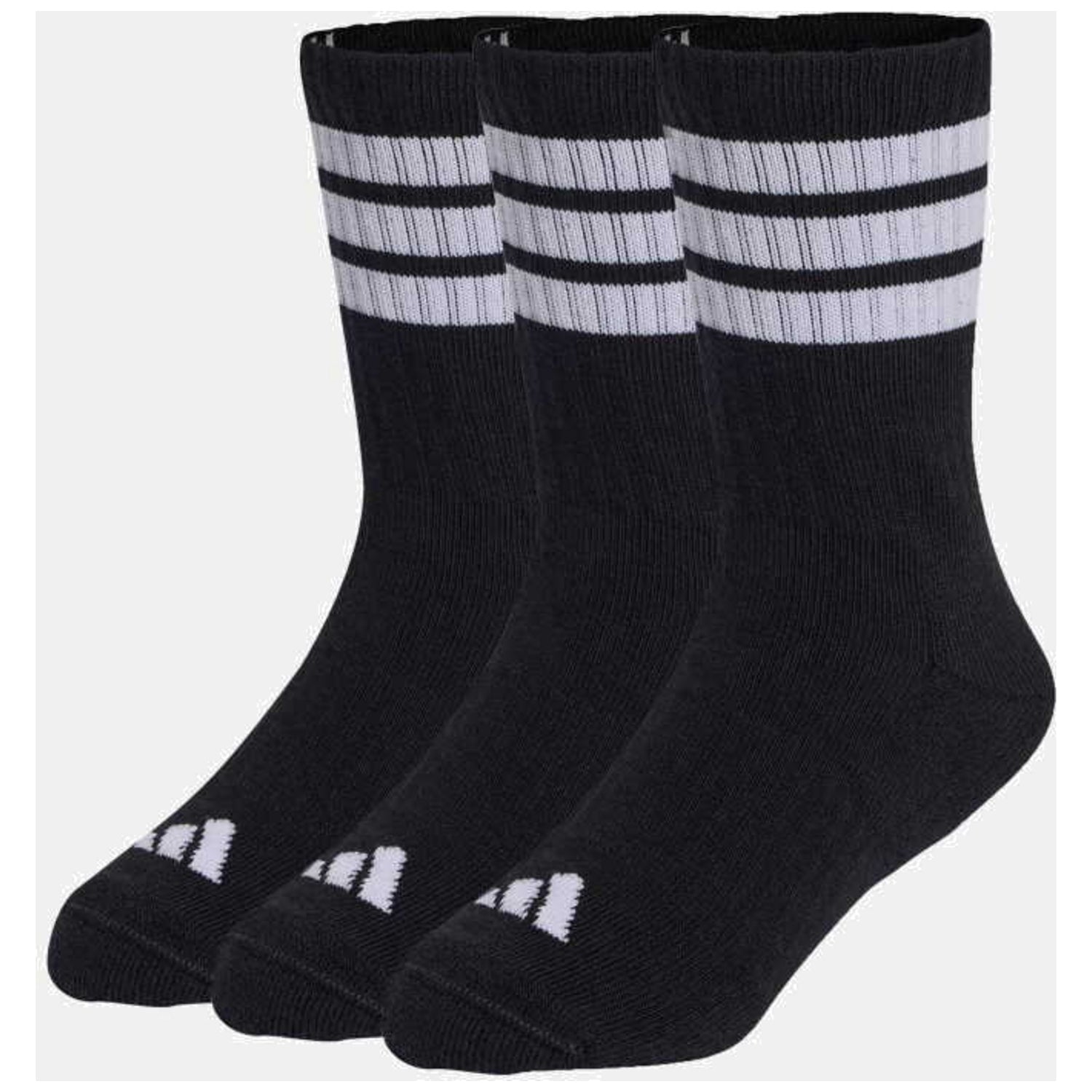 Adidas Boys' Socks 3S Kd Crw 3P in black