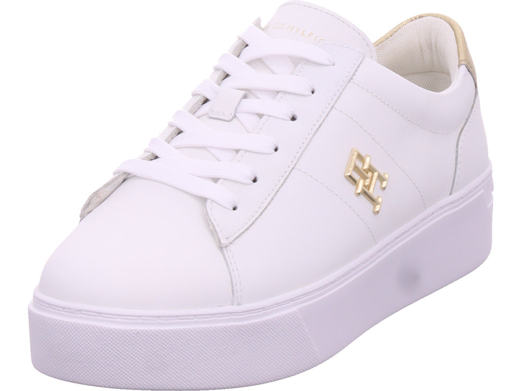 Tommy Hilfiger Damen Sneaker Platform Court Sneaker in weiß
