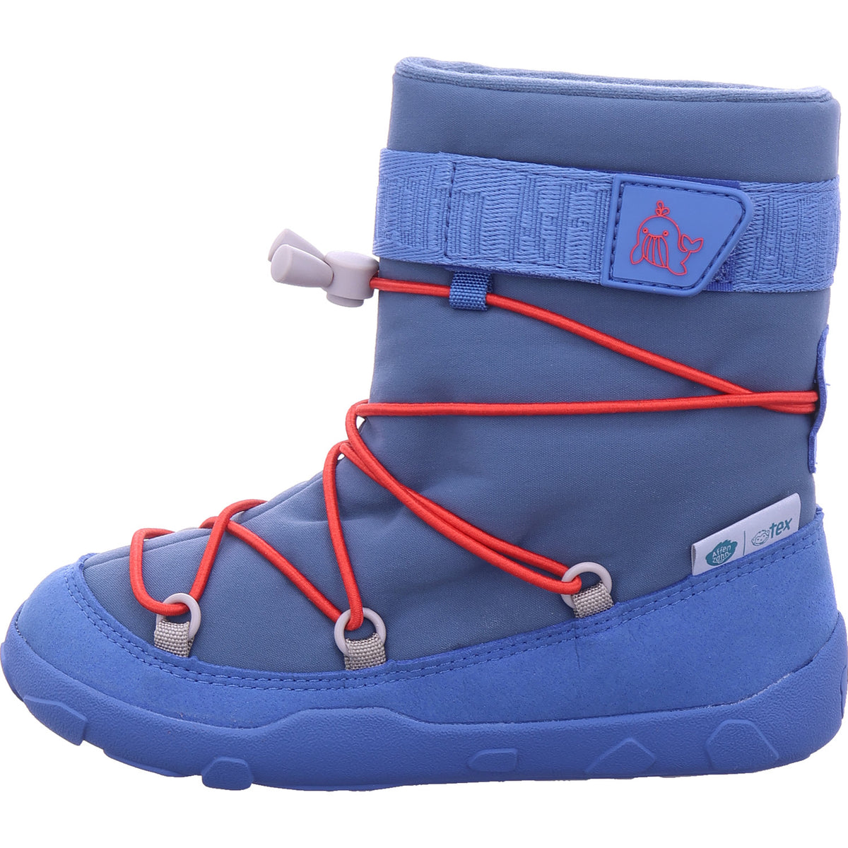 Affenzahn Jungen Stiefel Winterstiefel Vegan Snowy Wal in blau