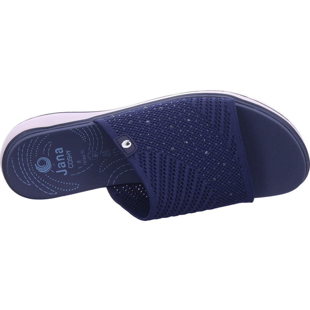 Jana Damen Pantolette  in blau