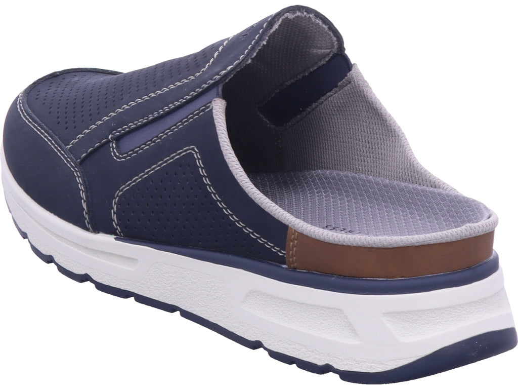 Rieker Herren Pantolette Fsk Herren Halbschuhe in blau
