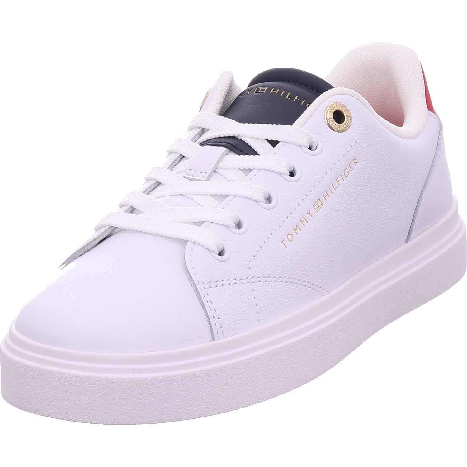 Tommy Hilfiger Damen Sneaker Th Feminine Cupsole Leather in weiß