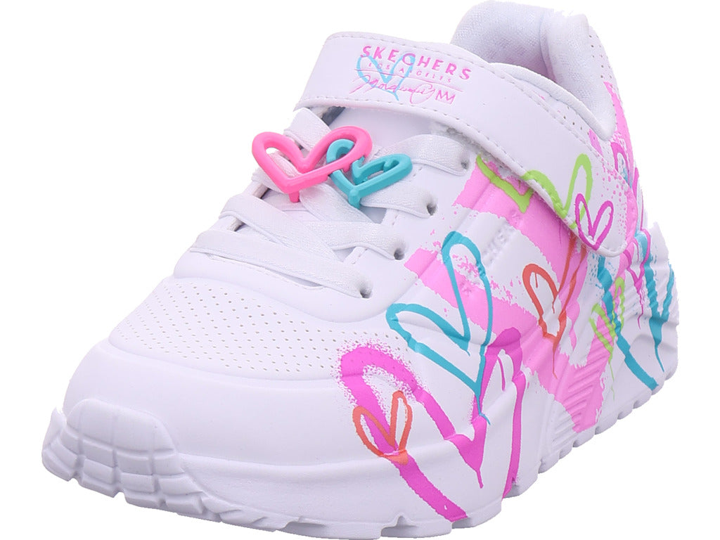SKECHERS Mädchen Sneaker Uno Lite in weiß