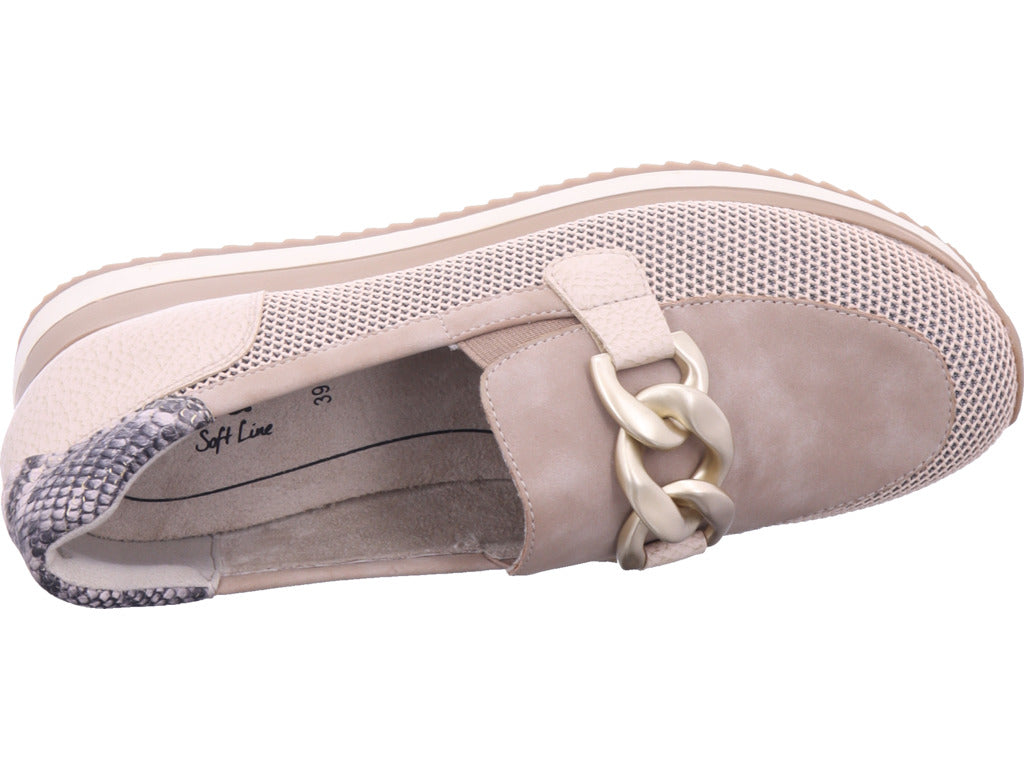 Jana Damen Slipper  in beige