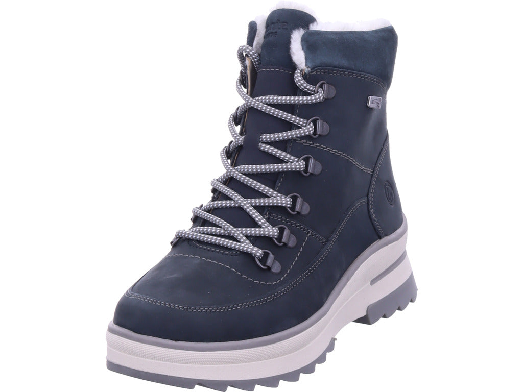 Remonte Damen Winterstiefel Remonte Stiefelette in blau