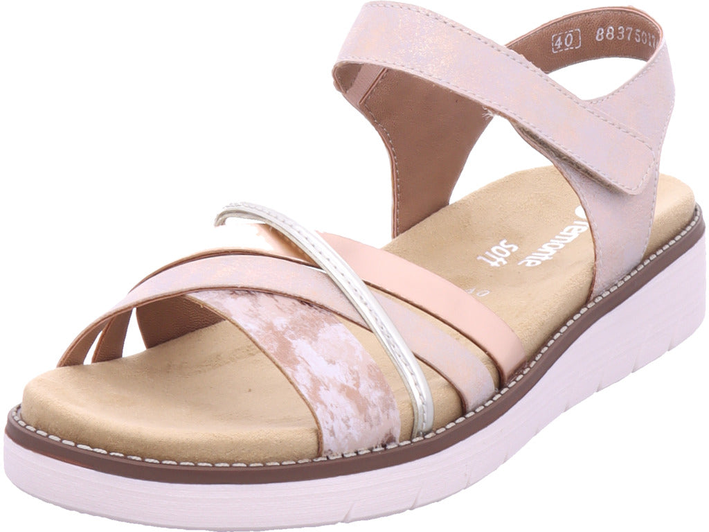 Remonte Damen Pantolette Remonte Sandale in rose