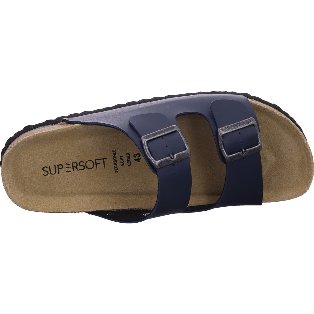 Planet Footwear Men's Mule Men's Arch Support Mules in blue