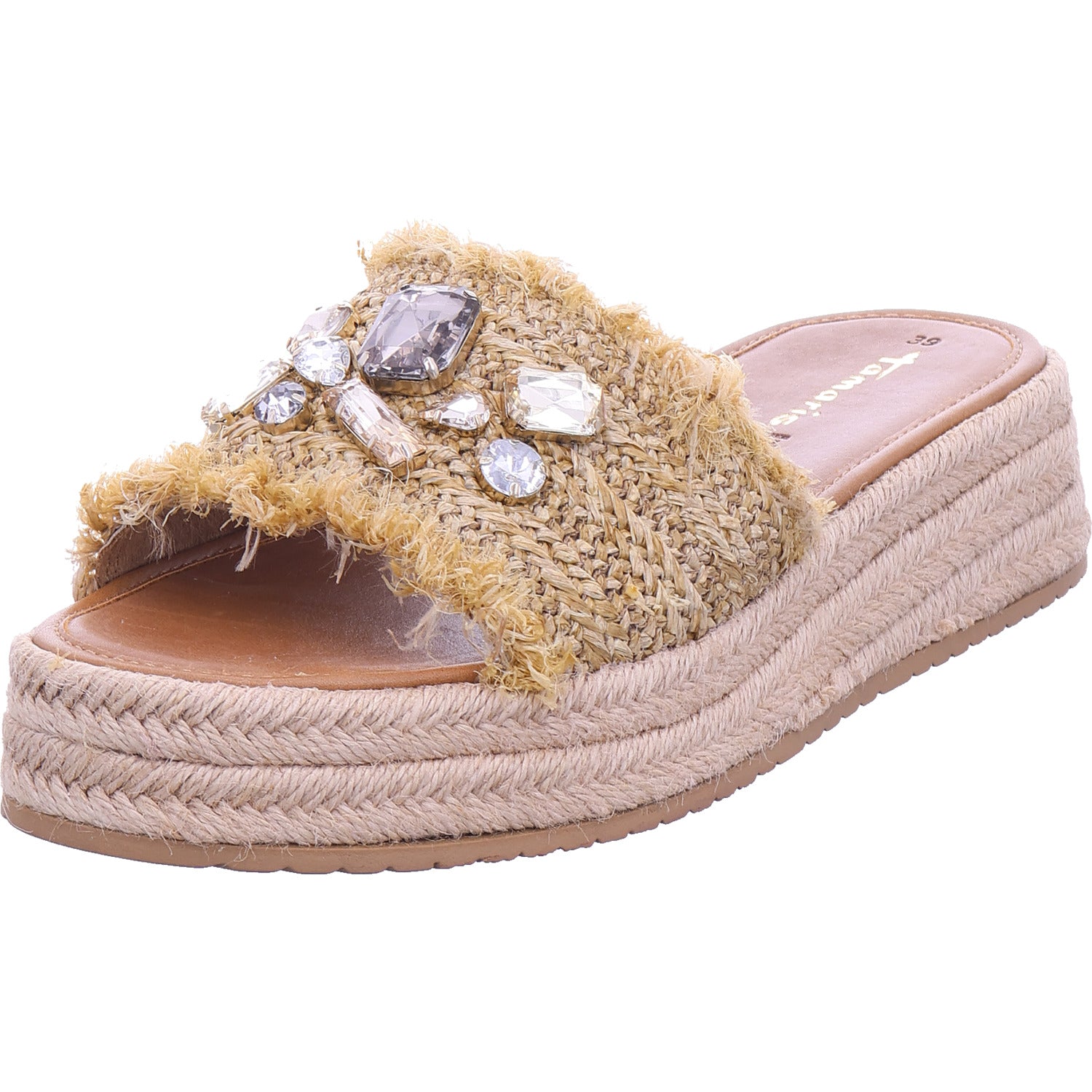 Tamaris Damen Pantolette  in beige