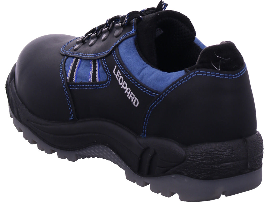 Pánská pracovní bota s leopardím vzorem S2 v černé barvě