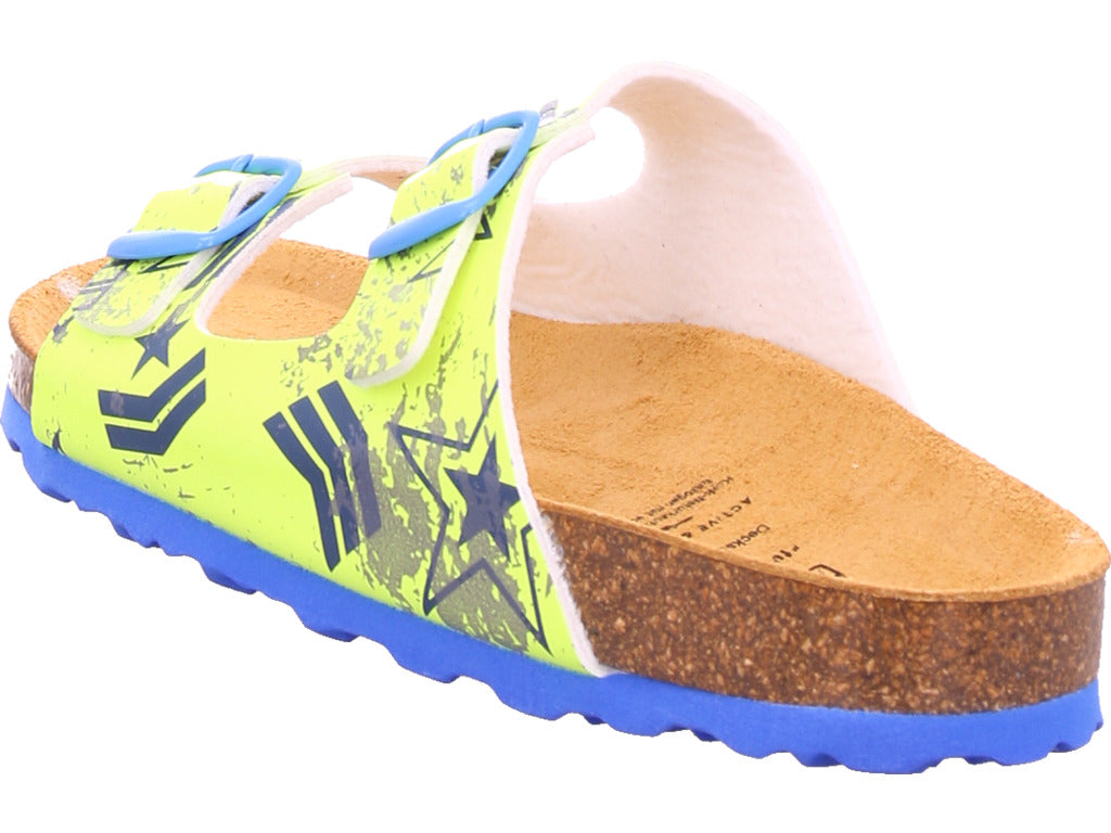 Lico Jungen Pantolette Biolline Top in gelb