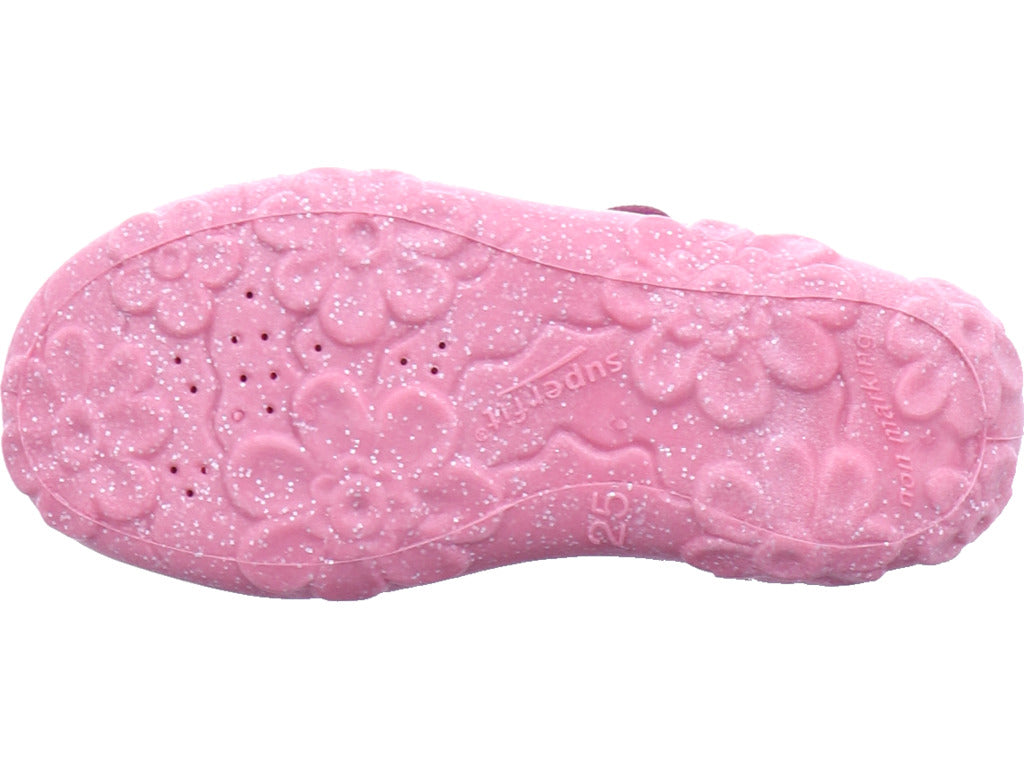 Dívčí pantofle Legero, textilní pantofle \ Bonny v červené barvě