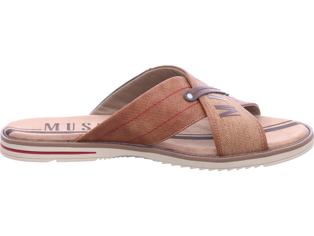 Mustang Herren Pantolette  in braun