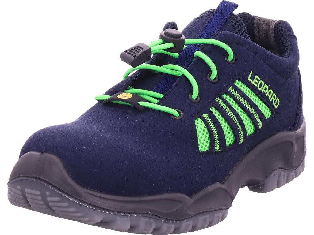 Pánské pracovní boty s leopardím vzorem v černé barvě