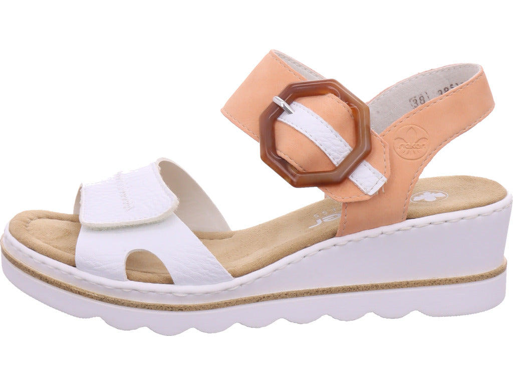 Rieker Damen Sandalette Fsk Damen Sandalen in orange