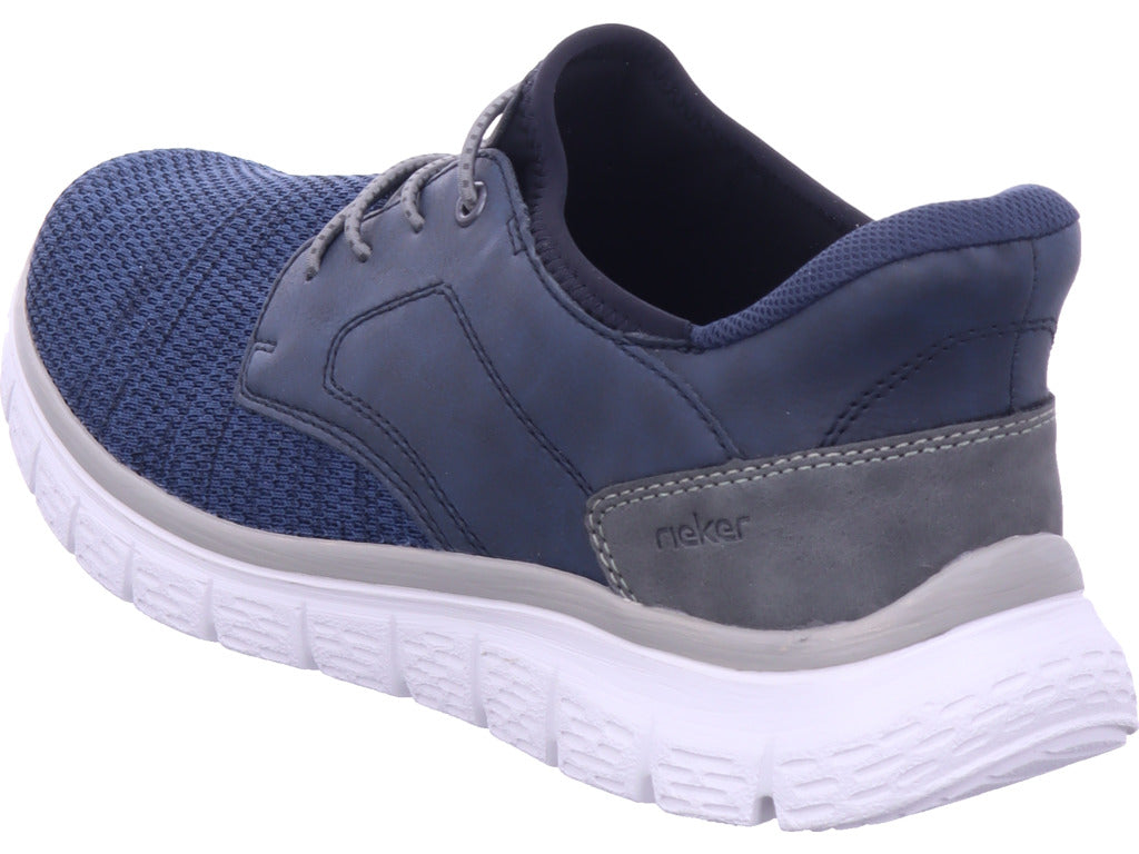 Rieker Herren Slipper Fsk Herren Halbschuhe in blau