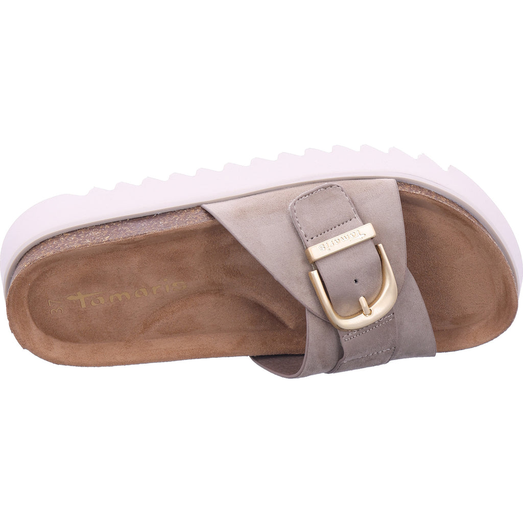 Tamaris Damen Pantolette  in beige