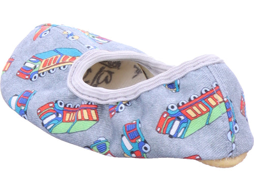 Beck Jungen Slipper  in grau