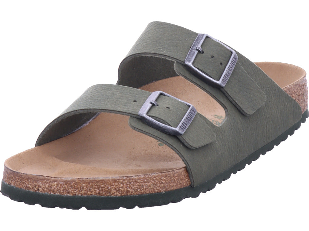 Birkenstock Herren Pantoffel Arizona Vegan Synthetics Deser in grün