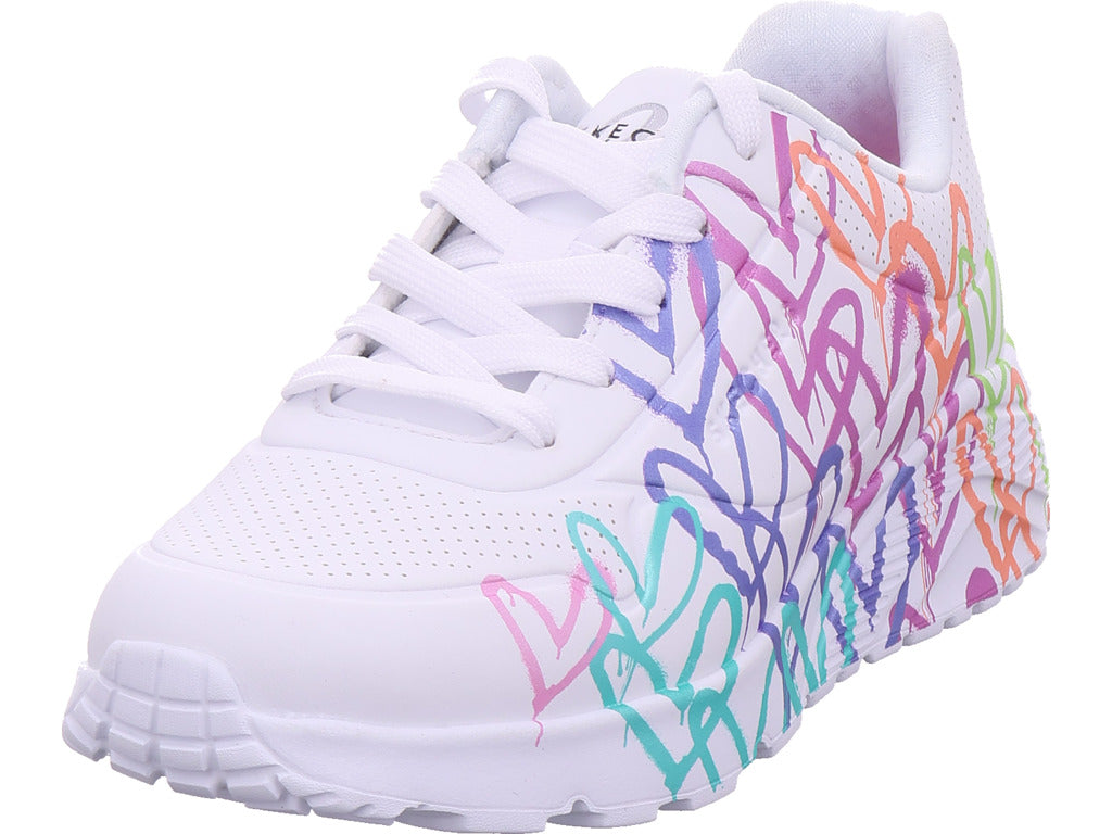 SKECHERS Mädchen Sneaker Uno Lite in weiß