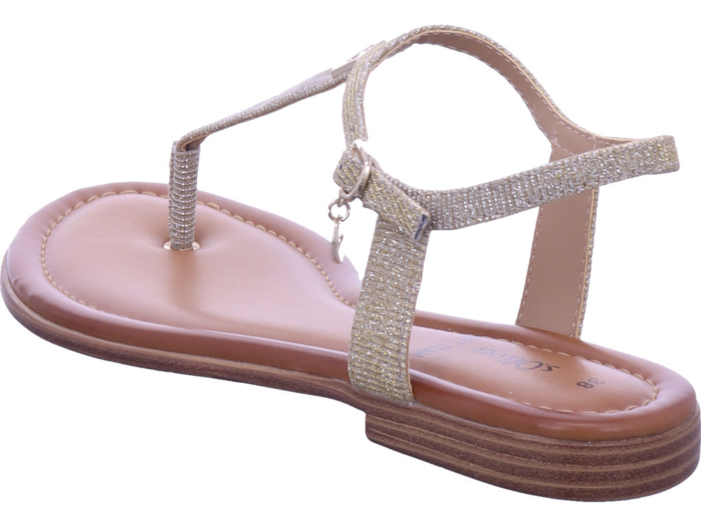s.Oliver Damen Sandalette  in gold